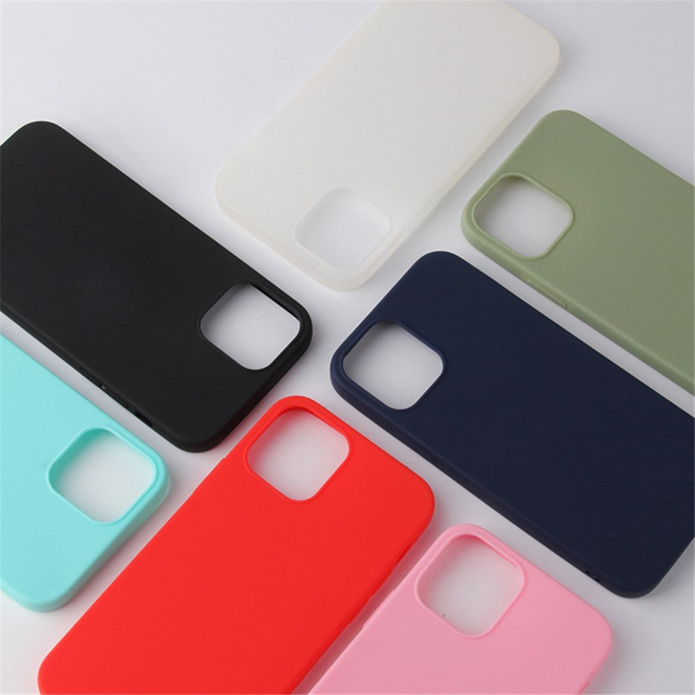 For iPhone 15 Plus / 14 Plus Matte Surface Soft TPU Phone Back Cover Anti-Drop Anti-Fingerprint Case