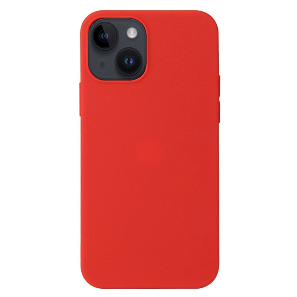 For iPhone 15 Plus / 14 Plus Matte Surface Soft TPU Phone Back Cover Anti-Drop Anti-Fingerprint Case