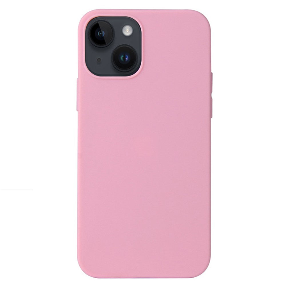 For iPhone 15 Plus / 14 Plus Matte Surface Soft TPU Phone Back Cover Anti-Drop Anti-Fingerprint Case