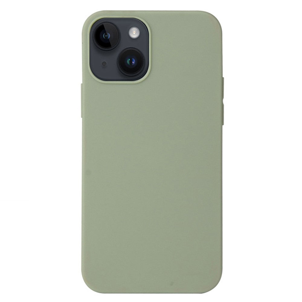 For iPhone 15 Plus / 14 Plus Matte Surface Soft TPU Phone Back Cover Anti-Drop Anti-Fingerprint Case