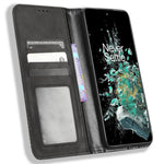 OnePlus 10T 5G / Ace Pro 5G Magnetiskt Plånboksfodral med Autostängning Funktionsfodral Retro Tryckmönster PU-läder Stativ Skyddande Skal
