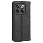 OnePlus 10T 5G / Ace Pro 5G Magnetiskt Plånboksfodral med Autostängning Funktionsfodral Retro Tryckmönster PU-läder Stativ Skyddande Skal