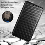 For Huawei nova Y90 4G / Enjoy 50 Pro 4G Imprinting Rhombus Pattern Phone Flip Leather Case Stand Anti-scratch Phone Wallet Cover