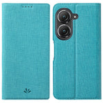 VILI DMX Series Phone Case for Asus Zenfone 9 5G, Full Protection PU Leather Phone Shell Stand Cover with Card Slot