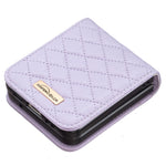 BINFEN COLOR Phone Case for Samsung Galaxy Z Flip4 5G, Imprinted Rhombus Pattern Protective Phone Cover