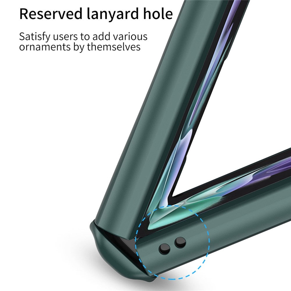 GKK För Samsung Galaxy Z Flip4 5G Hårt PC Vikbart mobilskal Magnetiskt Gångjärn Kameralinsfilm Fullt Skyddande Fodral