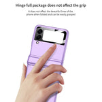 GKK För Samsung Galaxy Z Flip4 5G Hårt PC Vikbart mobilskal Magnetiskt Gångjärn Kameralinsfilm Fullt Skyddande Fodral