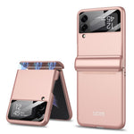 GKK För Samsung Galaxy Z Flip4 5G Hårt PC Vikbart mobilskal Magnetiskt Gångjärn Kameralinsfilm Fullt Skyddande Fodral