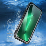 For iPhone 14 6.1 inch Transparent IP68 Waterproof Phone Case Drop-proof Full Protection Mobile Phone Cover