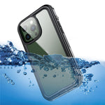 IP68 Vandtæt Telefoncover Til iPhone 14 Pro Max 6.7 tommer, Transparent Berøringsfølsomt PC+Neopren Beskyttende Anti-ridse Bagcover
