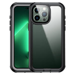IP68 Vandtæt Telefoncover Til iPhone 14 Pro Max 6.7 tommer, Transparent Berøringsfølsomt PC+Neopren Beskyttende Anti-ridse Bagcover