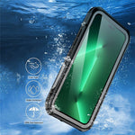 IP68 Vandtæt Telefoncover Til iPhone 14 Pro Max 6.7 tommer, Transparent Berøringsfølsomt PC+Neopren Beskyttende Anti-ridse Bagcover