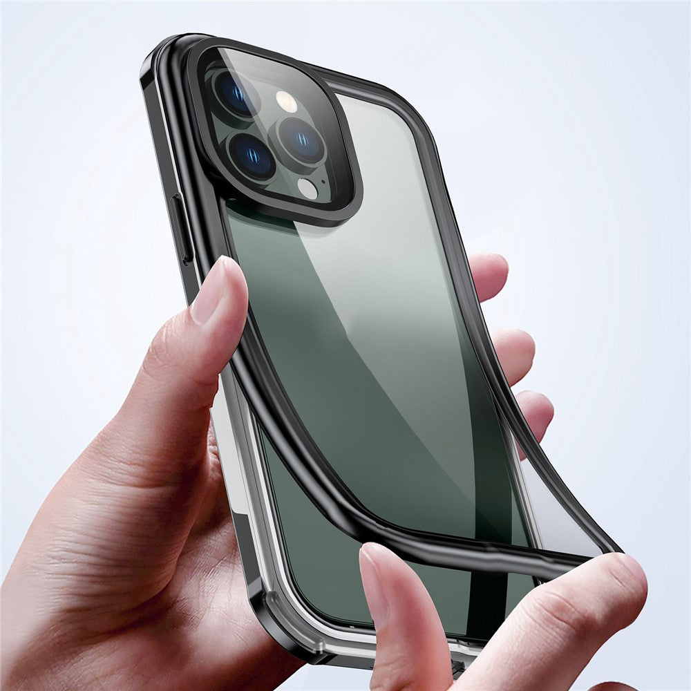 IP68 Vandtæt Telefoncover Til iPhone 14 Pro Max 6.7 tommer, Transparent Berøringsfølsomt PC+Neopren Beskyttende Anti-ridse Bagcover
