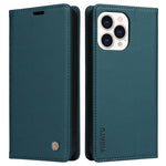 YIKATU Drop-proof Phone Cover For iPhone 14 Pro 6.1 inch, YK- 001 Scratch-resistant Magnetic Auto-absorbed PU Leather Flip Wallet Case Stand
