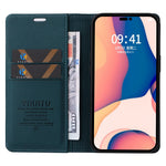 YIKATU Drop-proof Phone Cover For iPhone 14 Pro 6.1 inch, YK- 001 Scratch-resistant Magnetic Auto-absorbed PU Leather Flip Wallet Case Stand