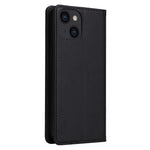 YIKATU Stødsikkert telefoncover til iPhone 14 6,1 tommer, YK-001 PU-læder flip-pung-etui med stativ og magnetisk autosugende telefoncover