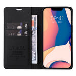 YIKATU Stødsikkert telefoncover til iPhone 14 6,1 tommer, YK-001 PU-læder flip-pung-etui med stativ og magnetisk autosugende telefoncover