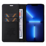 YIKATU for iPhone 13 Pro 6.1 inch YK-001 Anti-fall Phone Case Magnetic Auto-absorbed PU Leather Flip Wallet Stand Protective Phone Cover