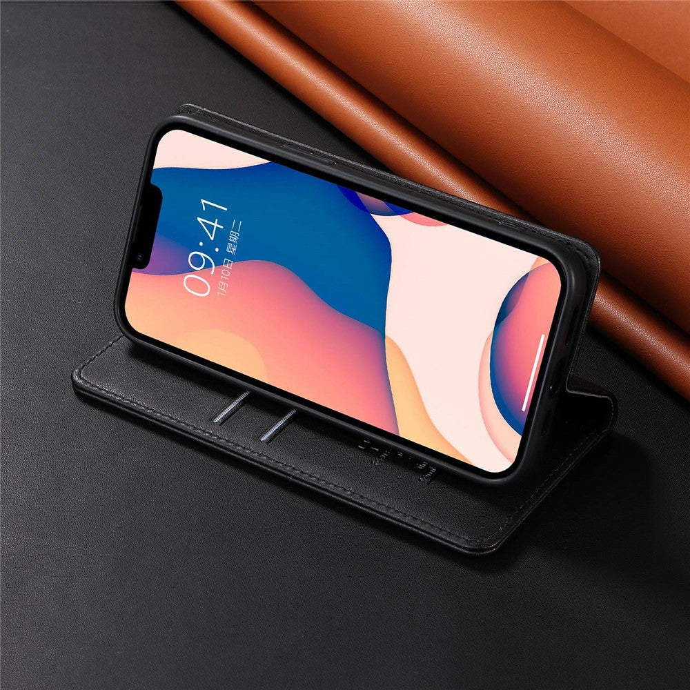 YIKATU for iPhone 13 Pro 6.1 inch YK-001 Anti-fall Phone Case Magnetic Auto-absorbed PU Leather Flip Wallet Stand Protective Phone Cover