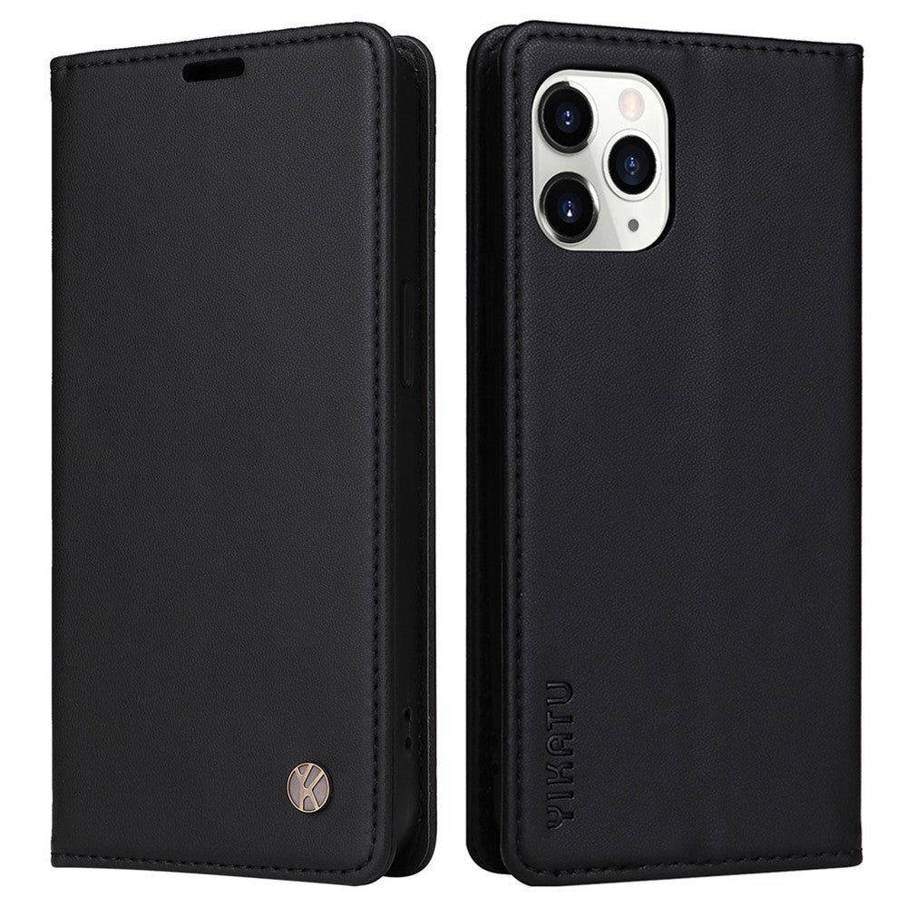 YIKATU Magnetic Closure Phone Case for iPhone 11 Pro 5.8 inch, YK- 001 Full Protection Phone Cover Flip Leather Wallet Stand