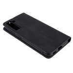 Samsung Galaxy S22+ 5G slidstærkt PU-læderetui med magnetisk foldestativ, pung og multifunktionelt etui