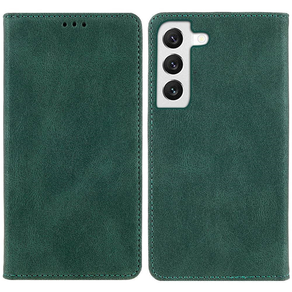 Samsung Galaxy S22+ 5G slidstærkt PU-læderetui med magnetisk foldestativ, pung og multifunktionelt etui