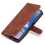 AZNS Phone Case for Oppo A97 5G PU Leather Folio Flip Cover Stand Wallet Magnetic TPU Interior Case