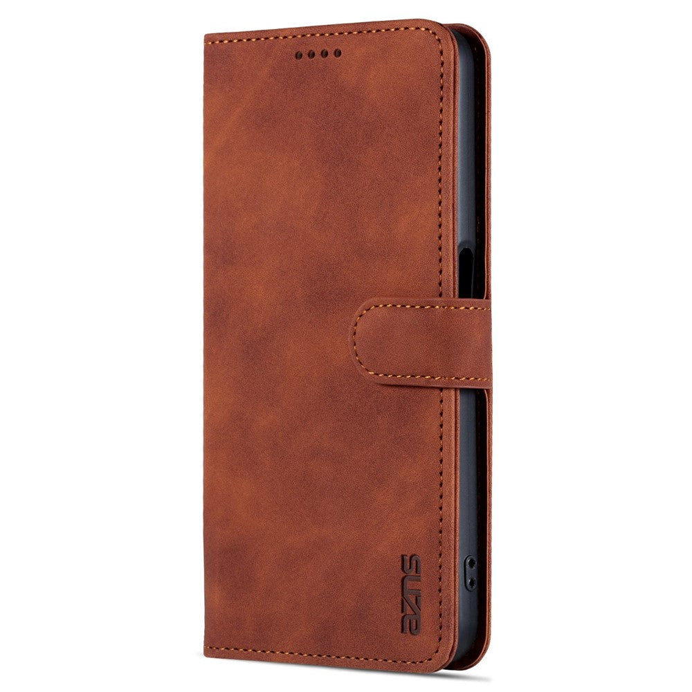 AZNS Phone Case for Oppo A97 5G PU Leather Folio Flip Cover Stand Wallet Magnetic TPU Interior Case