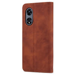 AZNS Phone Case for Oppo A97 5G PU Leather Folio Flip Cover Stand Wallet Magnetic TPU Interior Case