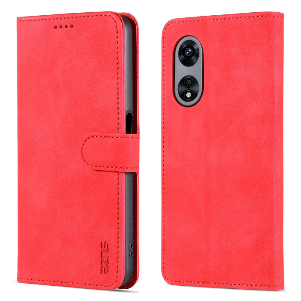 AZNS Phone Case for Oppo A97 5G PU Leather Folio Flip Cover Stand Wallet Magnetic TPU Interior Case
