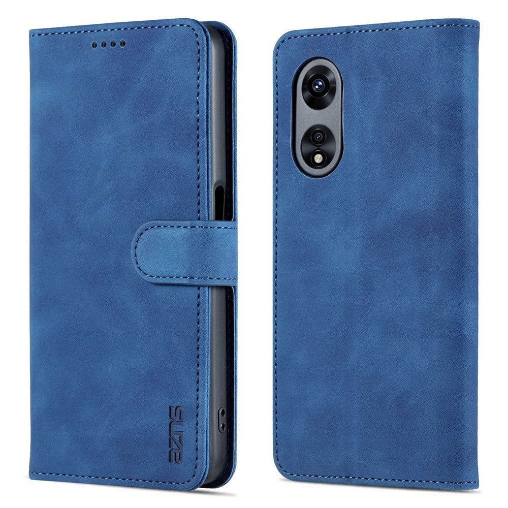 AZNS Phone Case for Oppo A97 5G PU Leather Folio Flip Cover Stand Wallet Magnetic TPU Interior Case
