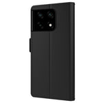 OnePlus 10 Pro 5G Sminkspegel PU-läderskydd Sidomagnetiskt spänne Stötsäkert Stativ Korthållare mobilskal