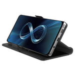 For Asus ROG Phone 5 Mirror Function Magnetic Closure PU Leather Phone Case Folio Flip Stand Card Holder Cover