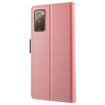 Samsung Galaxy S20 FE / S20 FE 5G / S20 FE 2022 / S20 Lite-mobilcover med spejlfunktion, PU-læder, stativ, kortholder og magnetisk lukning