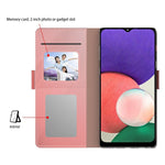Til Samsung Galaxy A52 4G / 5G / A52s 5G Makeupspejl Stand Læder Cover Kortlomme Magnetisk Lukning Telefoncover