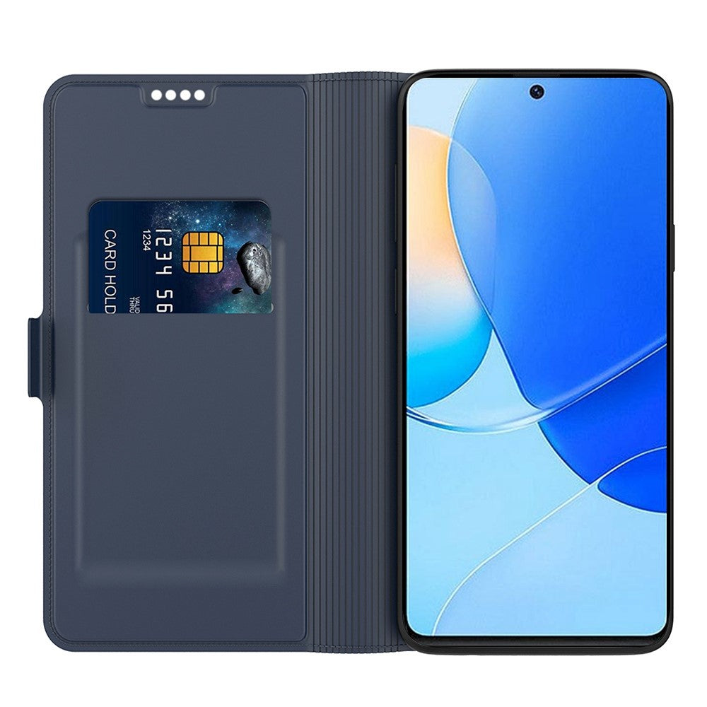 For Huawei nova 9 SE Card Holder Design PU Leather Phone Case Drop-proof Magnetic Protector with Stand