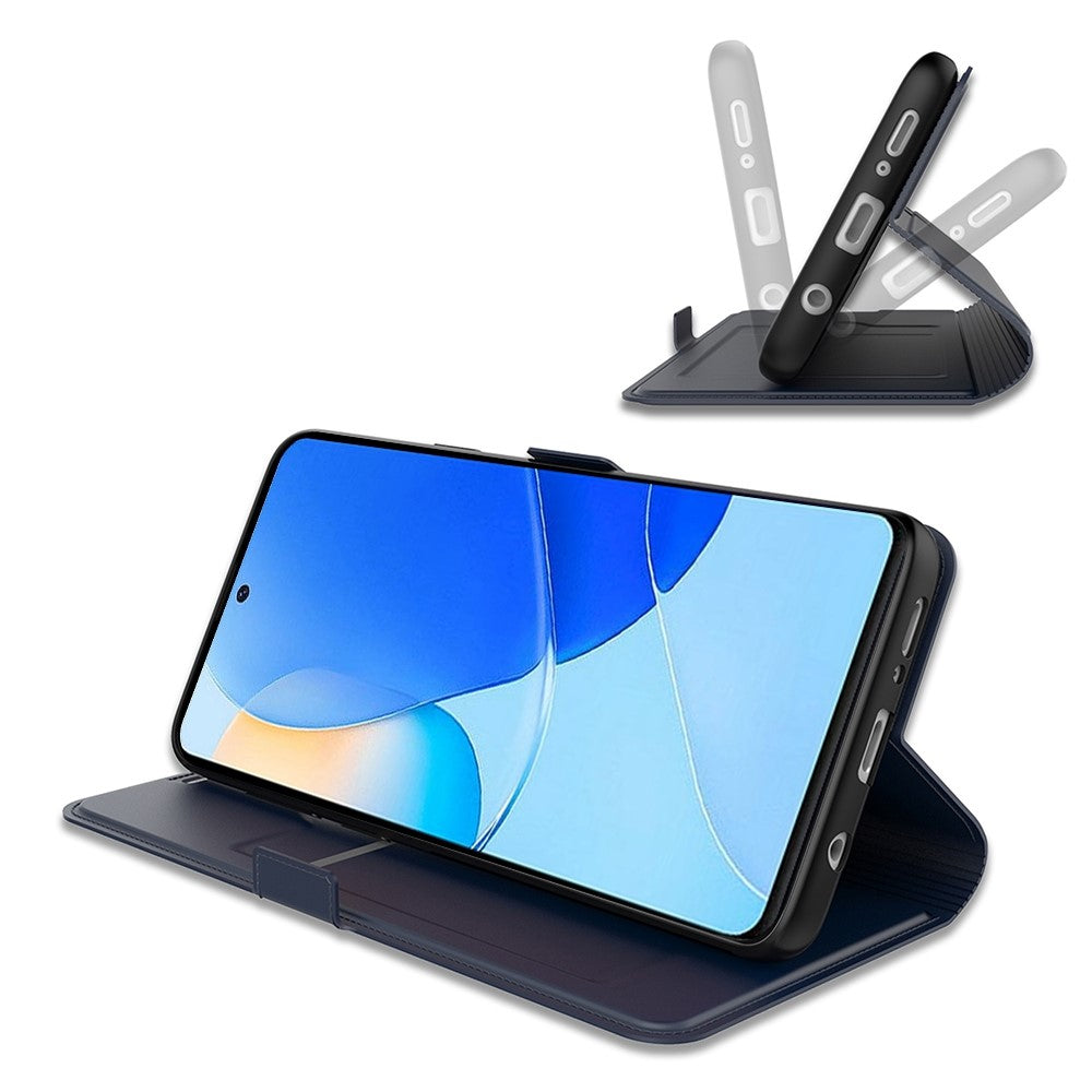 For Huawei nova 9 SE Card Holder Design PU Leather Phone Case Drop-proof Magnetic Protector with Stand