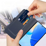 For Huawei nova 9 SE Card Holder Design PU Leather Phone Case Drop-proof Magnetic Protector with Stand