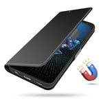 Til Asus ROG Phone 5 PU læder cover med stander, kortholder, magnetisk lukning og flipcover