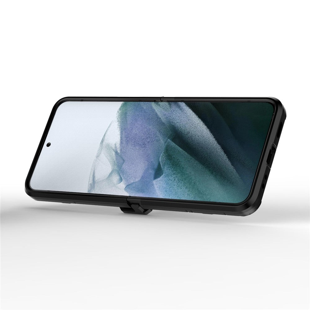 For Samsung Galaxy Z Flip4 5G Rotatable Ring Holder Kickstand Phone Case Kickstand Hard PC Soft TPU Shock Absorption Cover