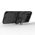 For Samsung Galaxy Z Flip4 5G Rotatable Ring Holder Kickstand Phone Case Kickstand Hard PC Soft TPU Shock Absorption Cover