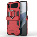 For Samsung Galaxy Z Flip4 5G Rotatable Ring Holder Kickstand Phone Case Kickstand Hard PC Soft TPU Shock Absorption Cover