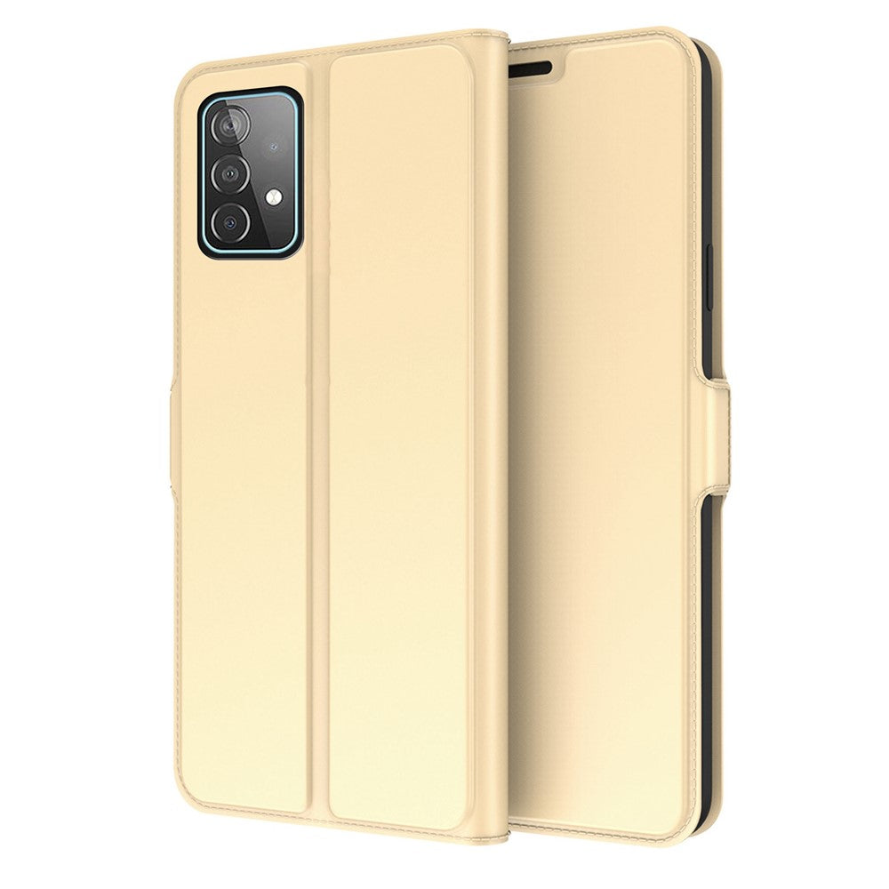 Samsung Galaxy A52 4G / 5G / A52s 5G Kortplatsdesign PU-läder Folio-skal Flip Stand Magnetiskt mobilskal
