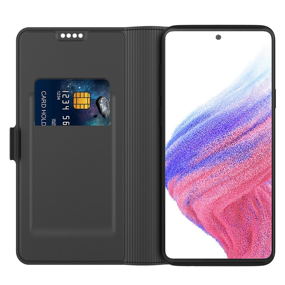 Til Samsung Galaxy A52 4G / 5G / A52s 5G Pung-Etui med Kortholder PU Læder Folio-Etui Flip Stativ Magnetisk Telefoncover