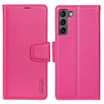 HANMAN Mill Series Phone Case for Samsung Galaxy S21 5G PU Leather Folio Flip Cover Anti-drop Wallet Phone Case