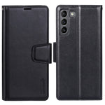 HANMAN Mill Series Phone Case for Samsung Galaxy S21 5G PU Leather Folio Flip Cover Anti-drop Wallet Phone Case