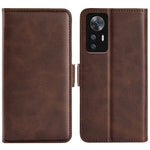 For Xiaomi Redmi K50 Ultra 5G / 12T 5G Textured PU Leather Double Magnetic Clasp Phone Case Shockproof Stand Wallet Folio Flip Cover