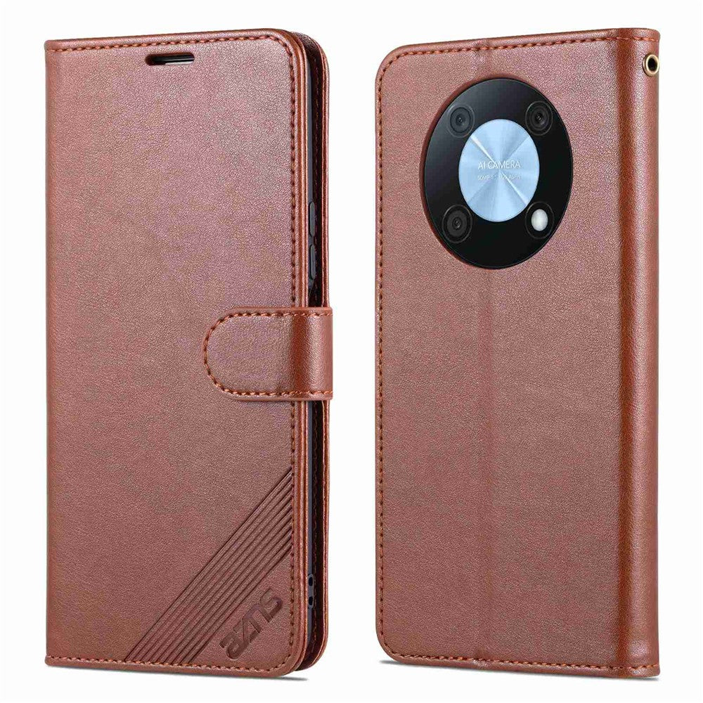 AZNS Phone Case for Huawei Enjoy 50 Pro 4G / nova Y90 4G, Full Body Protection PU Leather Phone Cover Shell with Foldable Stand