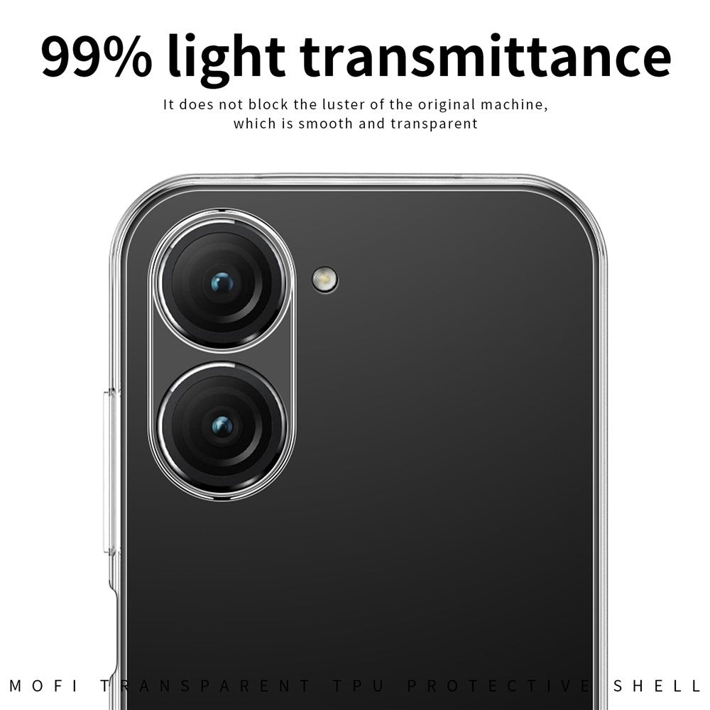 MOFI til Asus Zenfone 9 5G Krystalklar Anti-fald TPU Telefonetui Stødsikkert Smartphone Cover