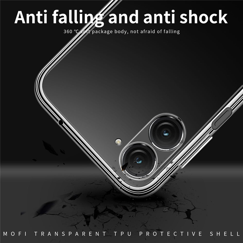 MOFI til Asus Zenfone 9 5G Krystalklar Anti-fald TPU Telefonetui Stødsikkert Smartphone Cover